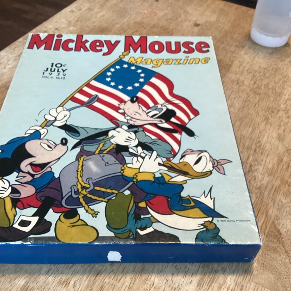Vintage Springbok Jigsaw Puzzle MICKEY MOUSE Magazine July 1939 Spirit of '76